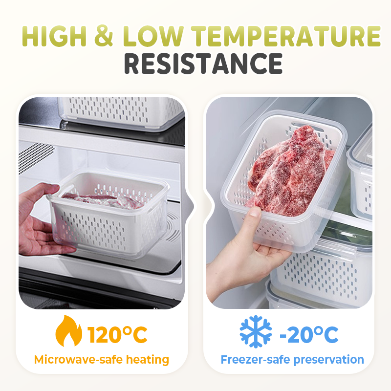 Boîtes Hermétiques Empilables avec Joint en Silicone pour Conserver les Aliments