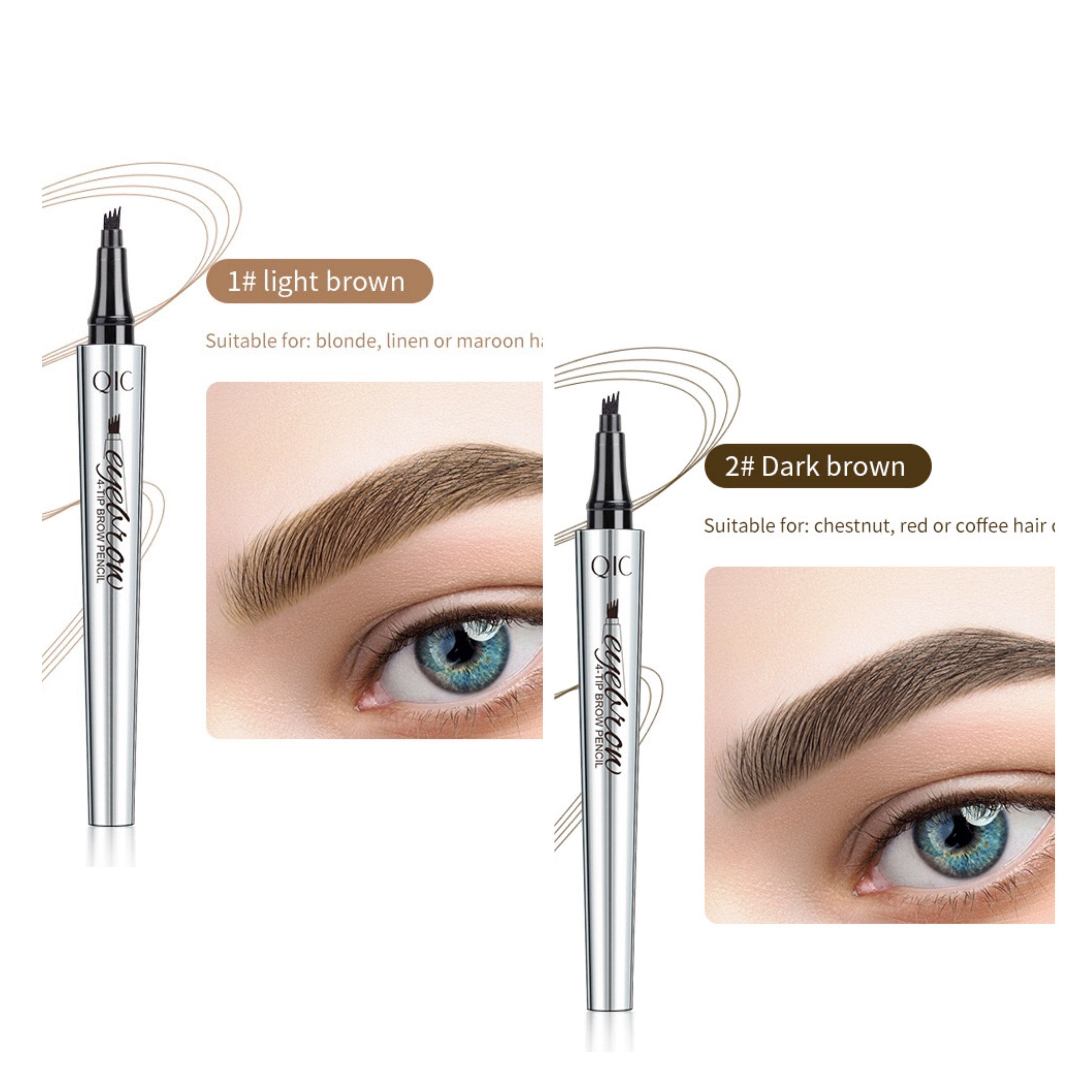 Crayon à sourcils waterproof effet microblading – Pointe fine longue tenue