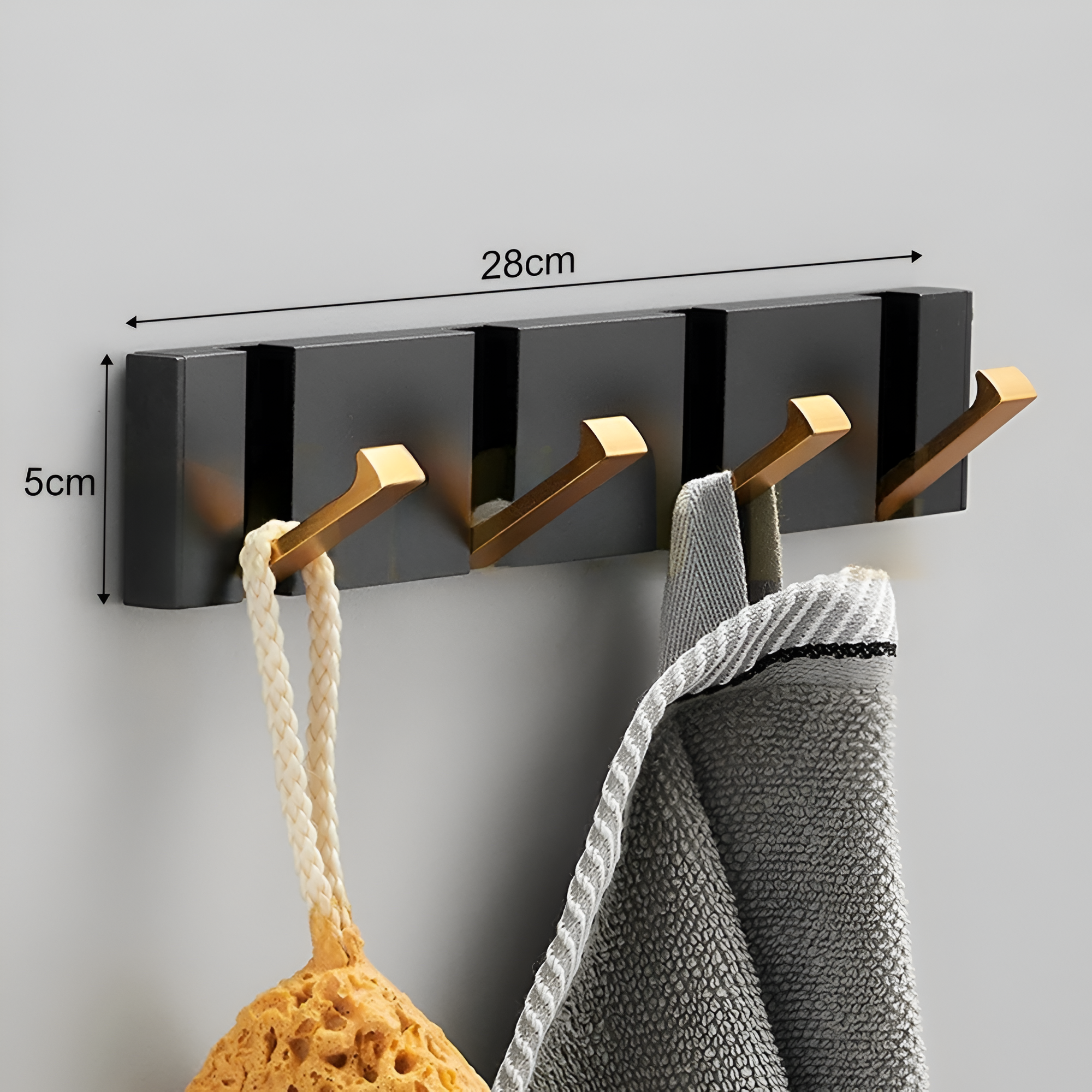 Crochet Mural Pliable Adhésif en Aluminium – Sans Perçage