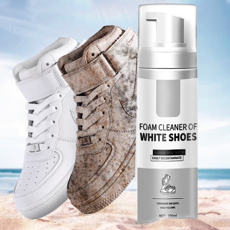 Nettoyant Moussant pour Chaussures Blanches – Sans Eau, 200 ml