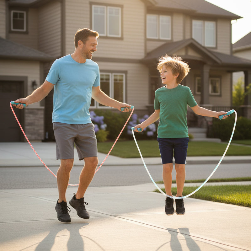 Corde à Sauter LED pour Enfants – Lumineuse, Réglable et Antidérapante
