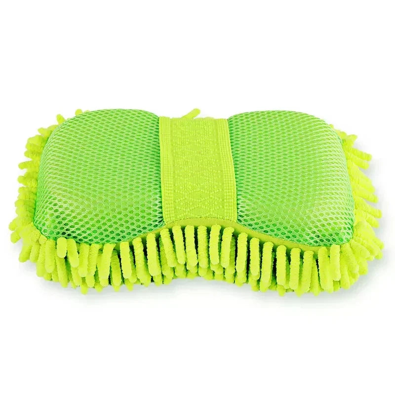 Kit de Lavage Automobile en Microfibre – Éponge, Gants et Serviettes