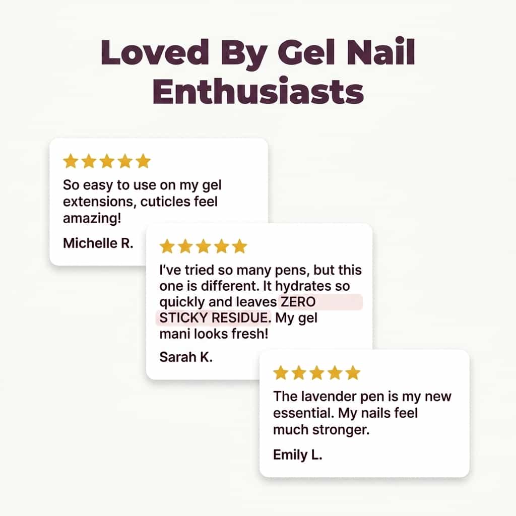 Stylo Soin Ongles et Cuticules 3-en-1 à l'Huile de Jojoba et Camélia