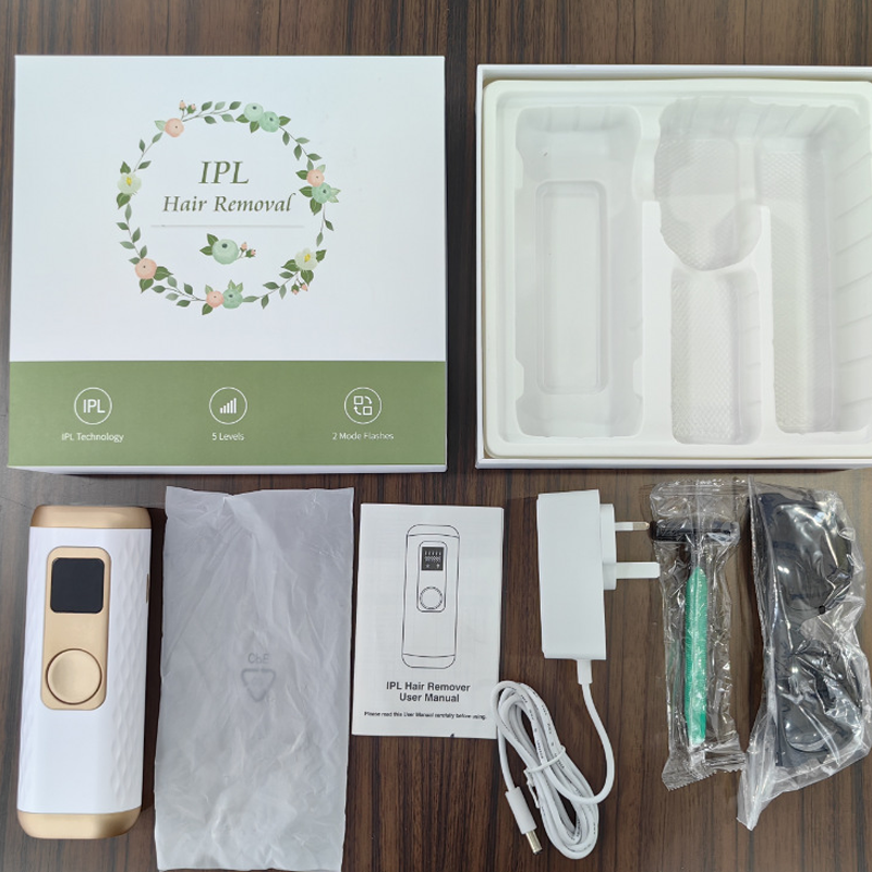 Appareil d'Épilation IPL avec Fonction Refroidissement pour Visage et Corps