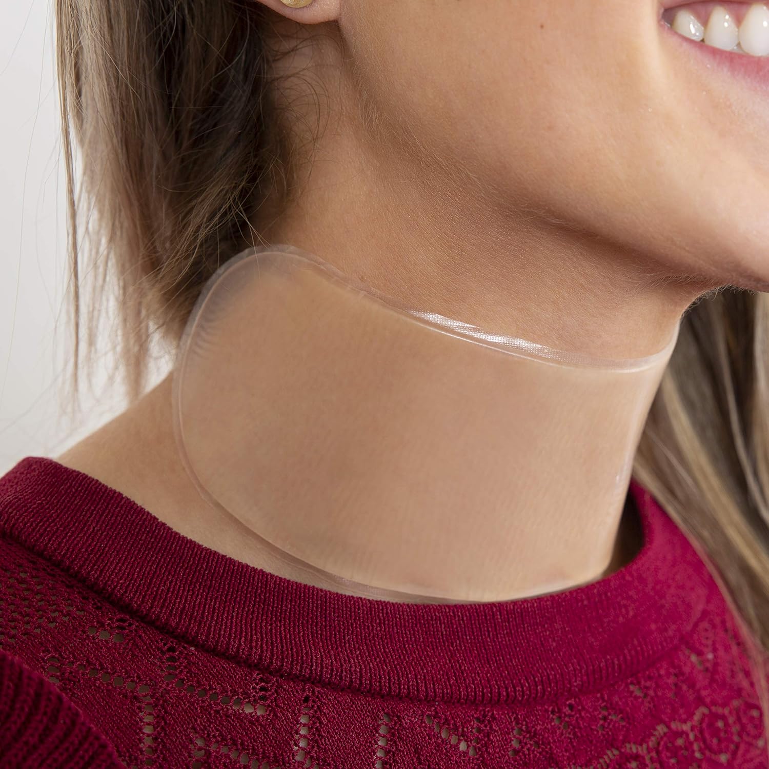 Pad Lissant en Silicone pour le Cou – Soin de Nuit Anti-Rides Réutilisable