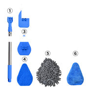 Brosse de Nettoyage 3-en-1 Télescopique pour Joints et Carrelage