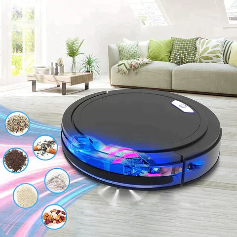 Cleanoro™ – Compact et intelligent | Parfait pour les poils d’animaux, sols durs et tapis | 2 h d’autonomie [50 % de réduction]