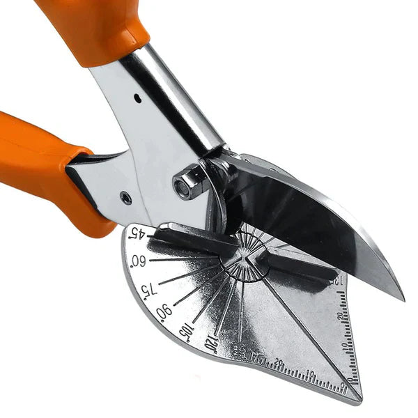 Cutter de précision multi-angles en acier inoxydable à poignée ergonomique