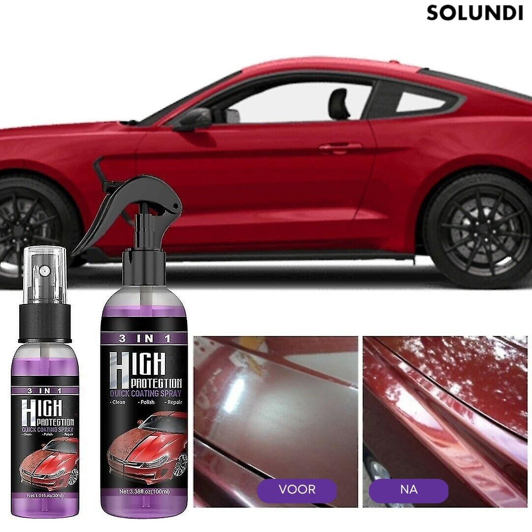 Spray Nettoyant Voiture 3-en-1 Nanotechnologique – Nettoie, Répare et Protège