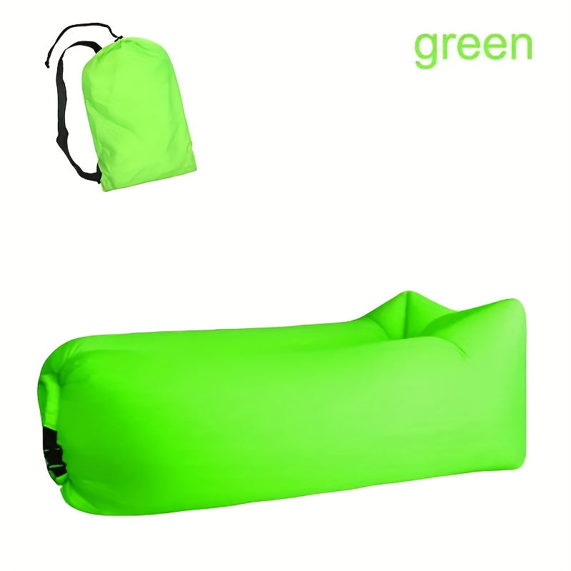 Canapé Gonflable Portable sans Pompe pour Camping et Plage