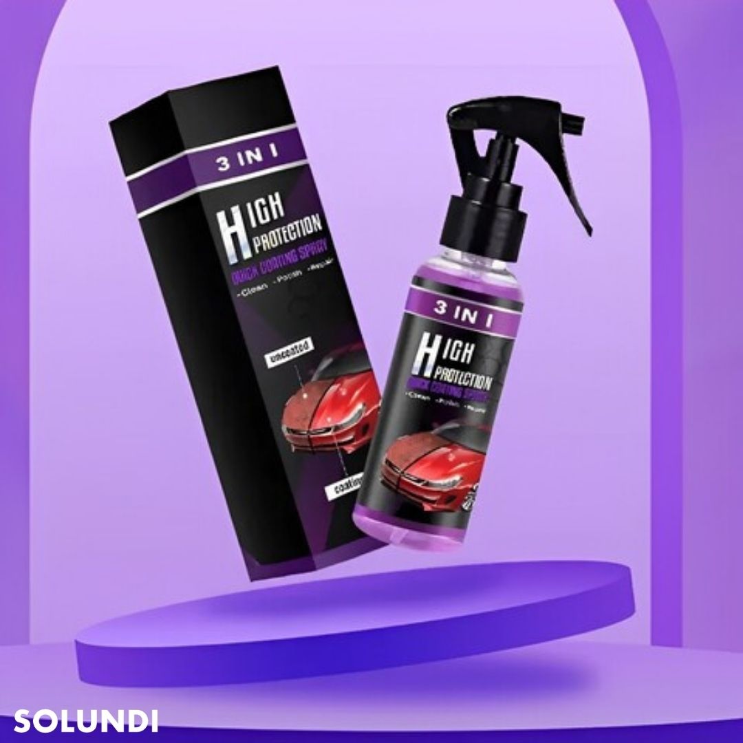 Spray Nettoyant Voiture 3-en-1 Nanotechnologique – Nettoie, Répare et Protège
