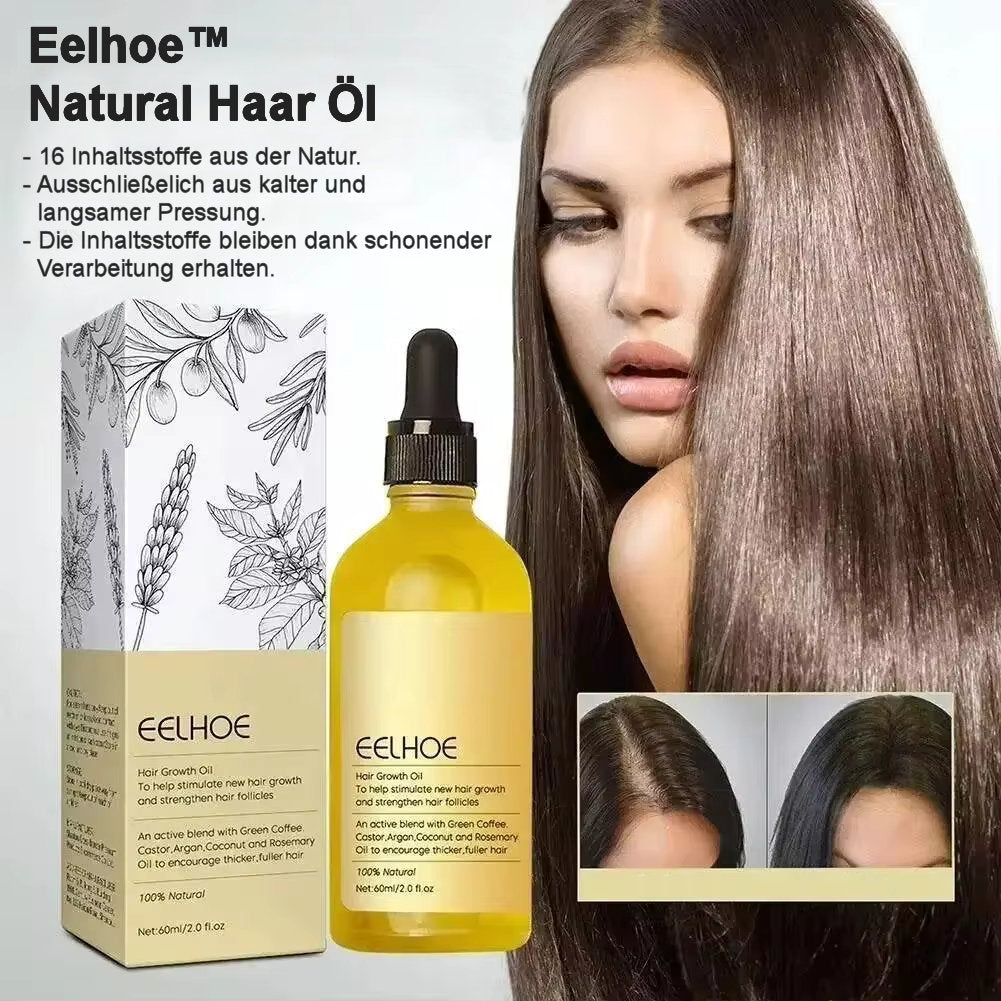 Huile Capillaire au Romarin et Ricin – Sérum Anti-Chute pour Cheveux Denses