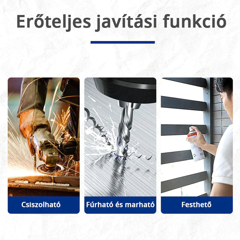 Mastic de Réparation Métallique Ultra-Résistant pour Métal, Acier et Aluminium