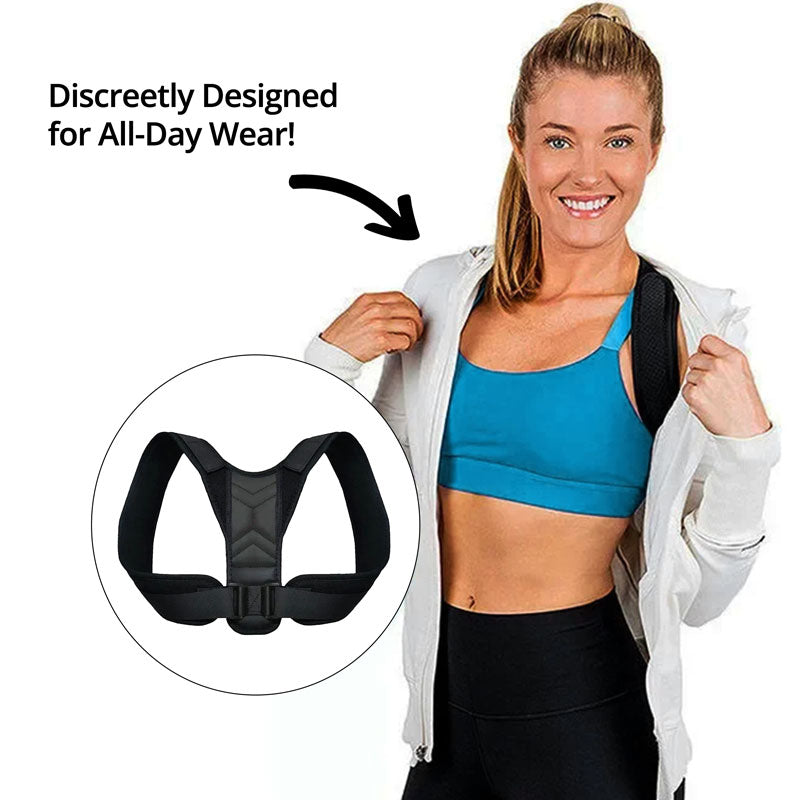 Correcteur de Posture Réglable – Soutien Dorsal Ergonomique Respirant