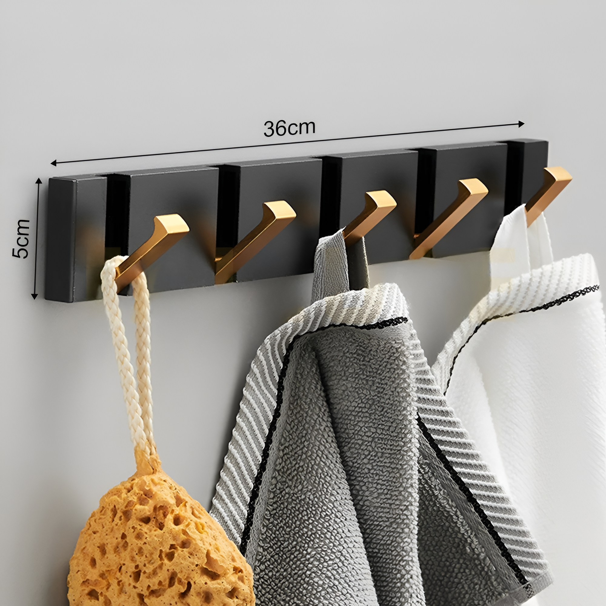 Crochet Mural Pliable Adhésif en Aluminium – Sans Perçage