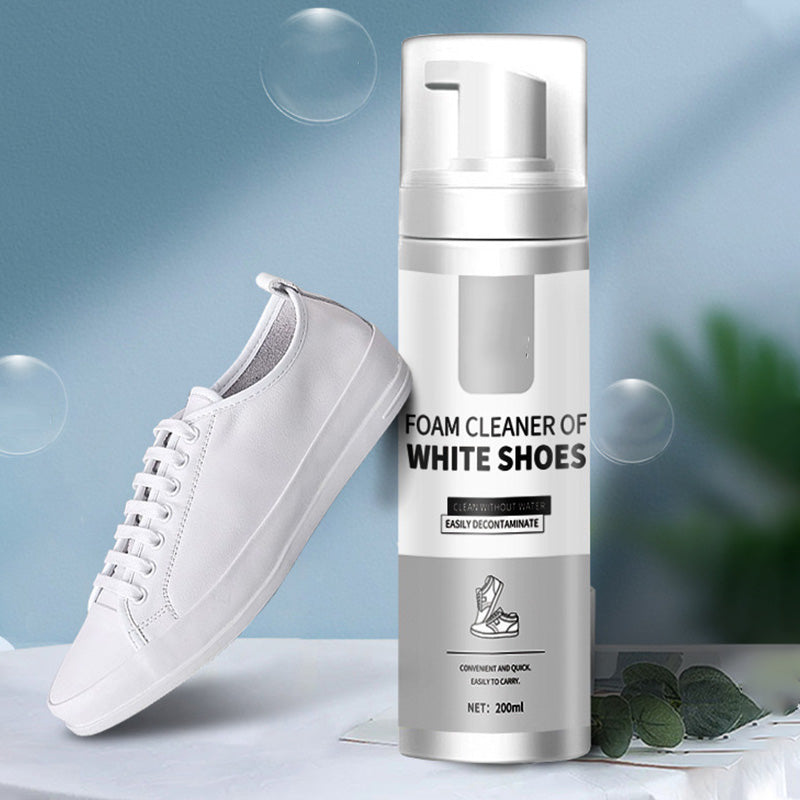 Nettoyant Mousse pour Chaussures Blanches – Sans Eau, 200 ml