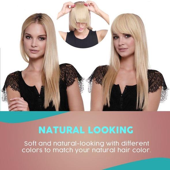 Frange à Clip Synthétique avec Base Monofilament – Effet Naturel Invisible