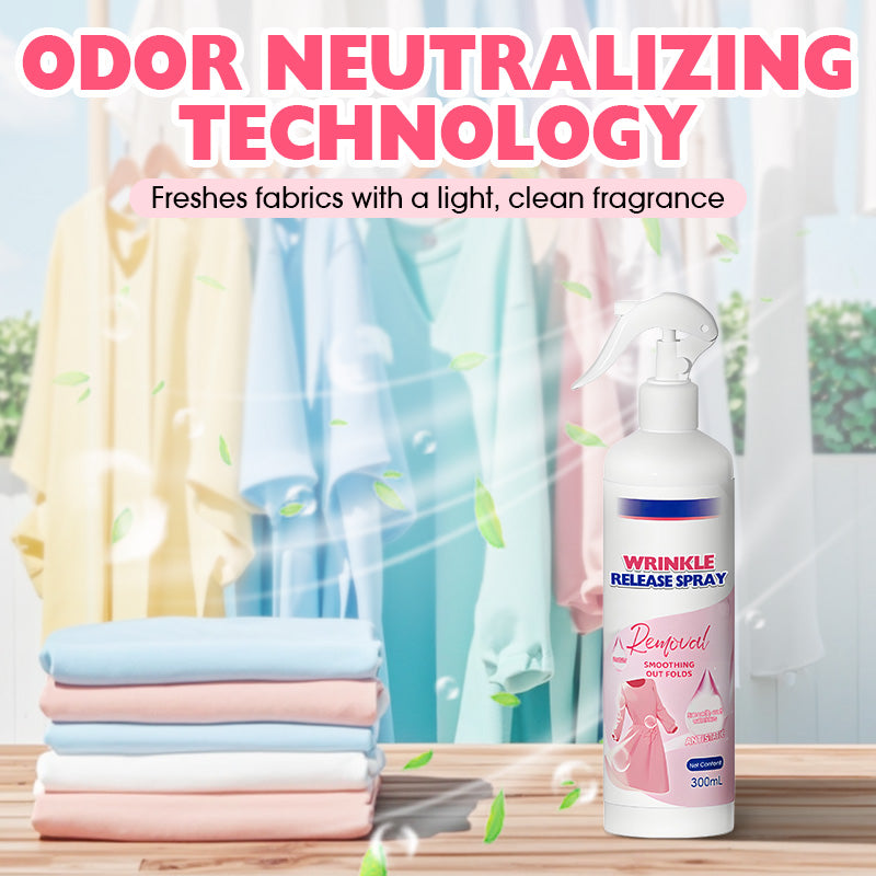 Spray Anti-Plis pour Vêtements – Défroissant Textile sans Repassage 300 ml