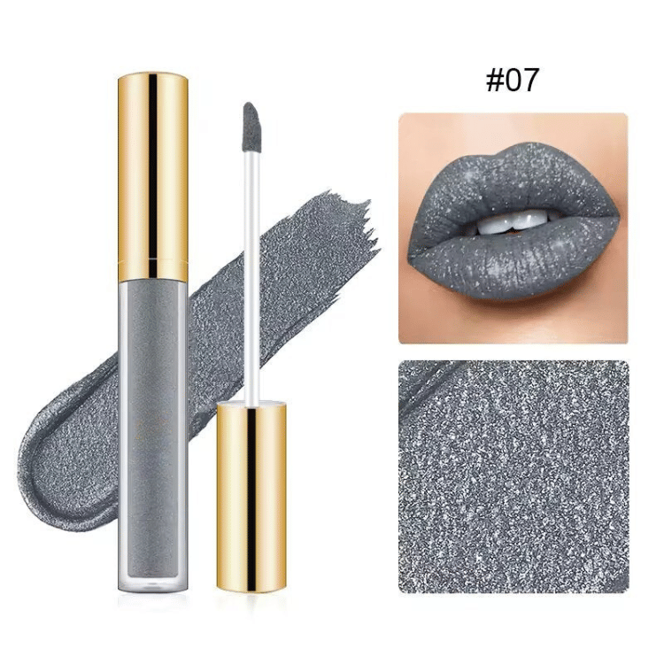 Rouge à Lèvres Liquide Longue Tenue 12h – Éclat Diamant Hydratant