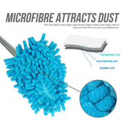 Brosse de Nettoyage 3-en-1 Télescopique pour Joints et Carrelage