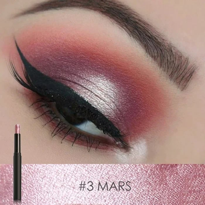 Crayon Fard à Paupières et Eye-liner 2-en-1 Résistant à l'Eau