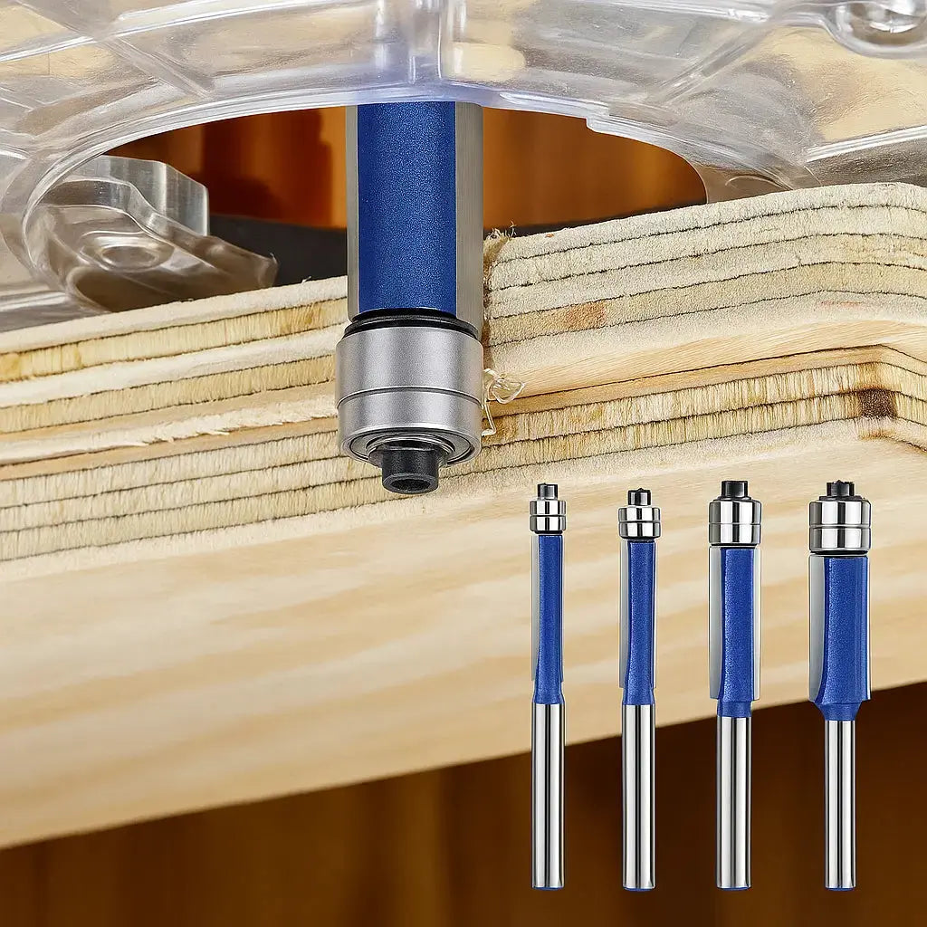 Kit de débavurage et polissage 4 pièces pour métal, bois et plastique