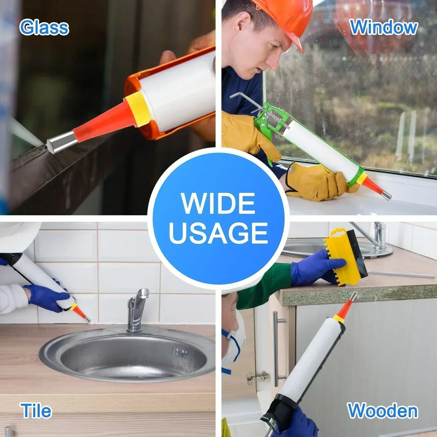 Kit d'embouts d'étanchéité universel pour joints silicone précis