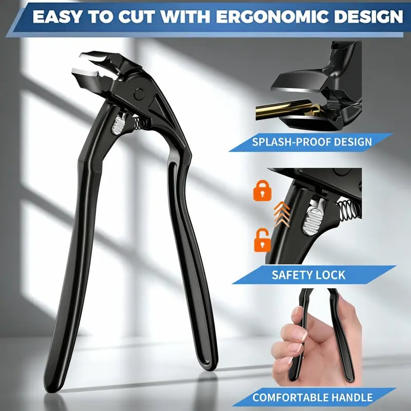 Coupe-Ongles Épais Ergonomique à Poignée Longue en Acier Inoxydable