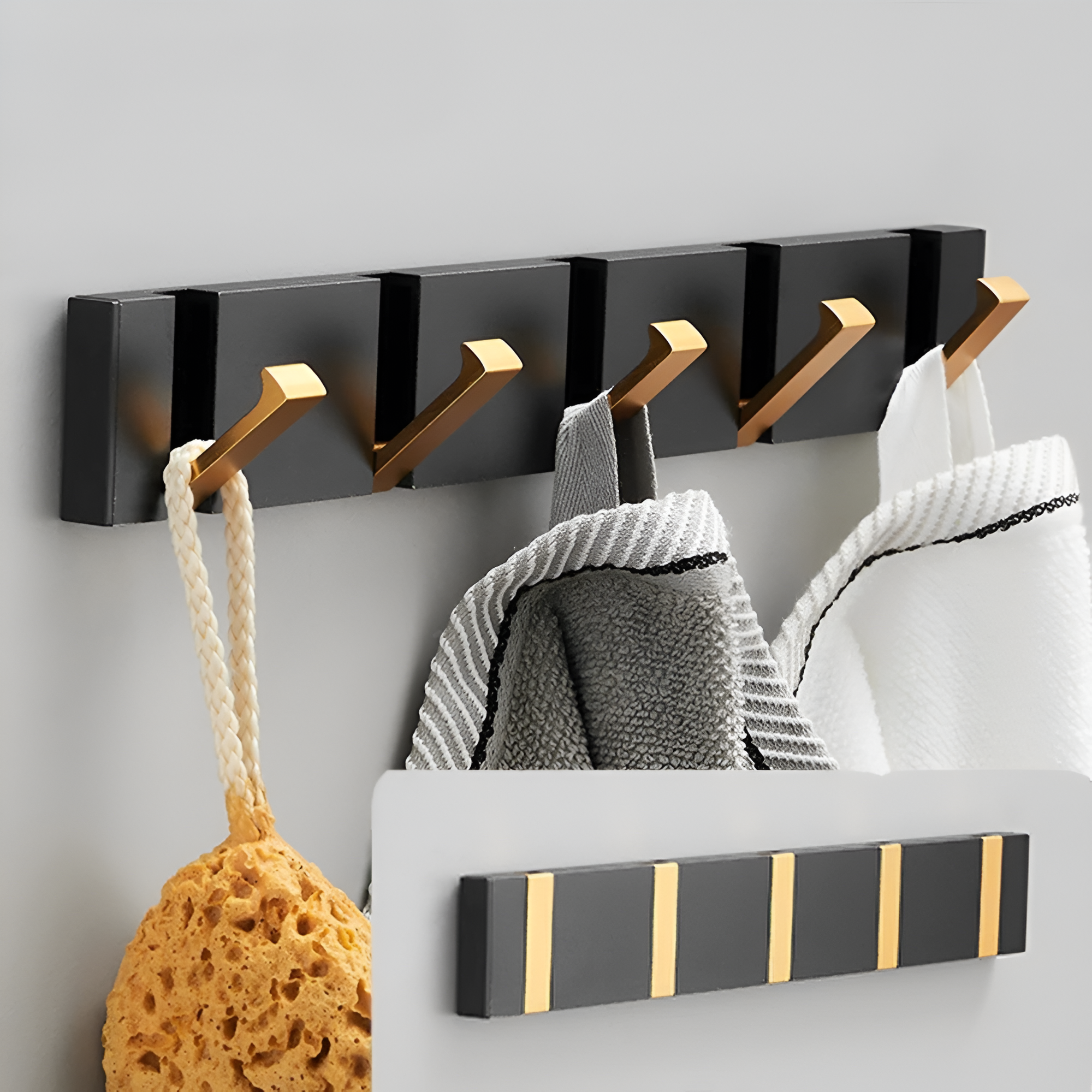 Crochet Mural Pliable Adhésif en Aluminium – Sans Perçage
