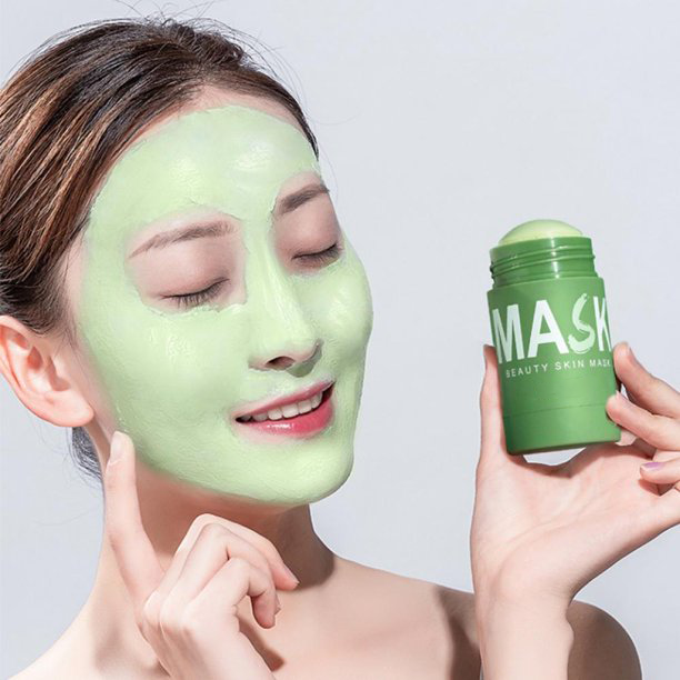 Masque Nettoyant Visage au Thé Vert en Stick pour Pores Purifiés