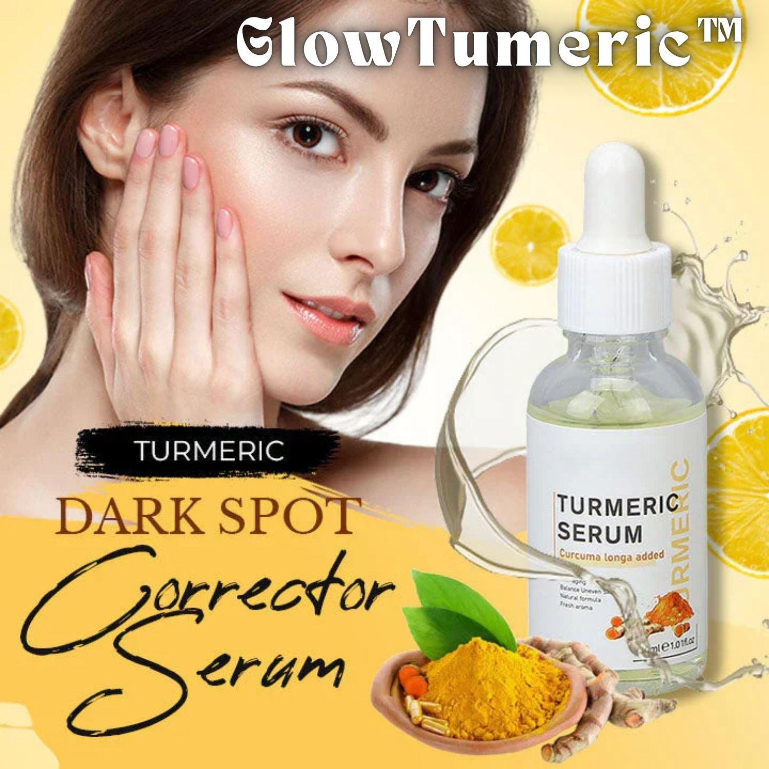 GlowTurmeric™ – Éliminez les Taches Foncées grâce à ce Sérum Puissant [1 + 1 Gratuit]