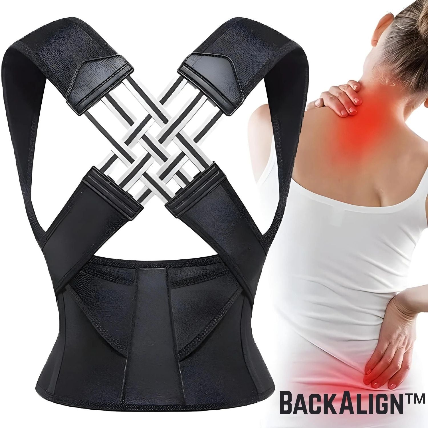 BackAlign™ – Correcteur de posture discret pour un dos fort et en bonne santé [50 % de réduction]