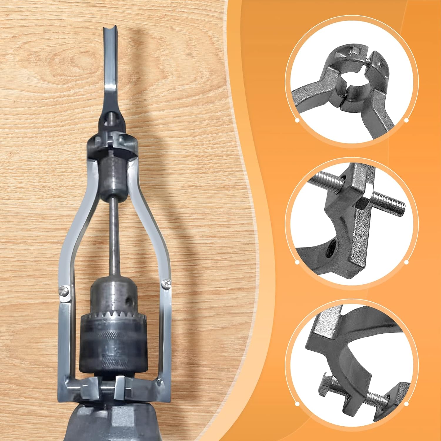 Embouts adaptateurs de ciseau à bois pour mortaises – 8 embouts 6–16 mm