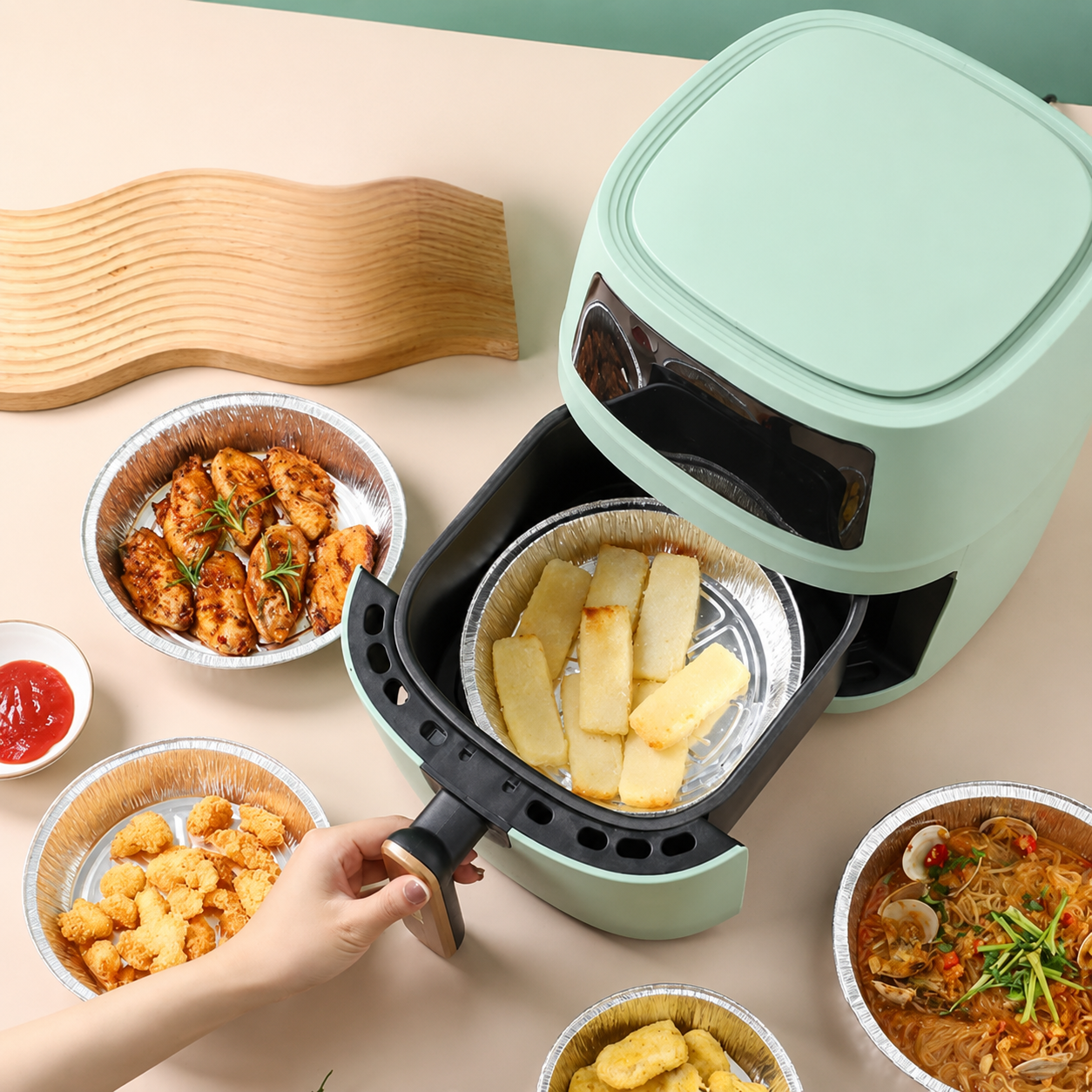 Inserts en aluminium jetables – résistants à la chaleur jusqu'à 250 °C