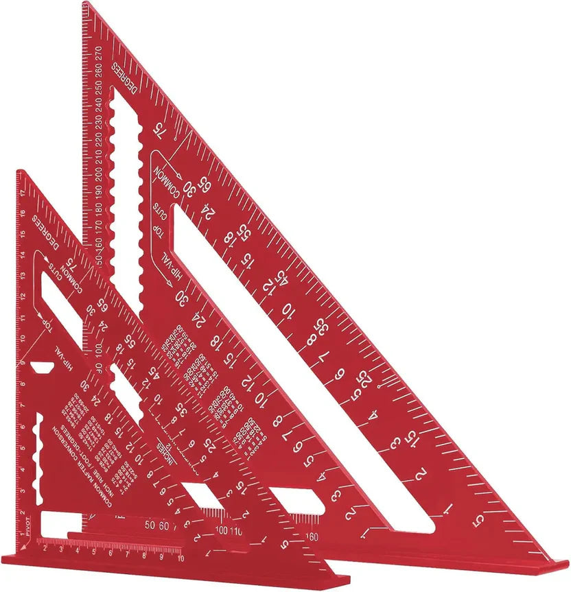 Rapporteur d'angle triangulaire en aluminium – Mesure de précision