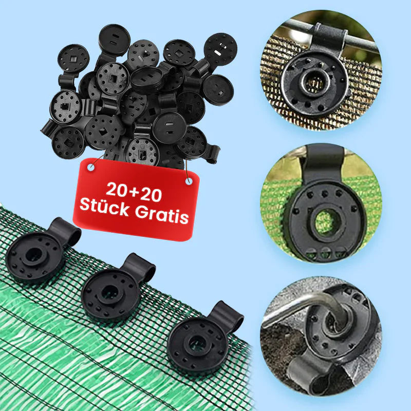 Clips de Fixation pour Voile d'Ombrage et Filet de Jardin