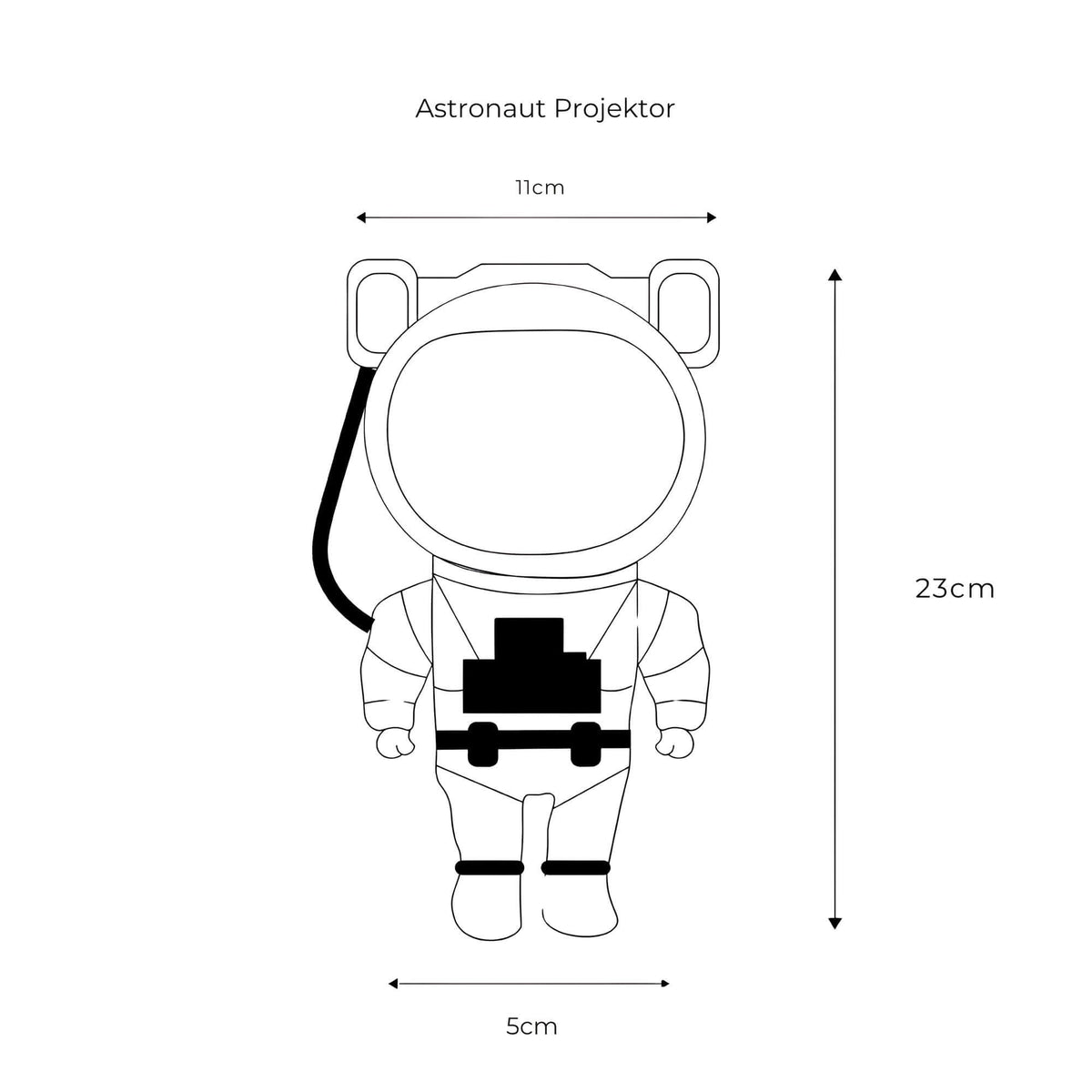 Projecteur LED Ciel Étoilé Astronaute pour Plafond et Murs
