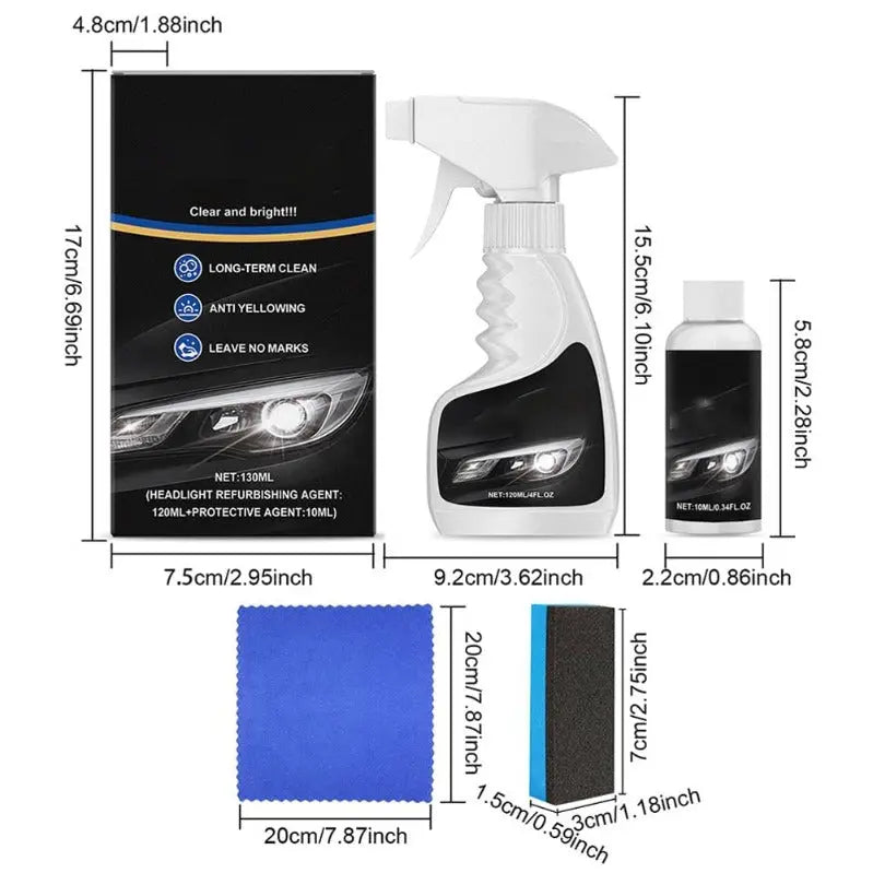 CarClean™ – Élimine le jaunissement et assure une vision claire [50 % de réduction]