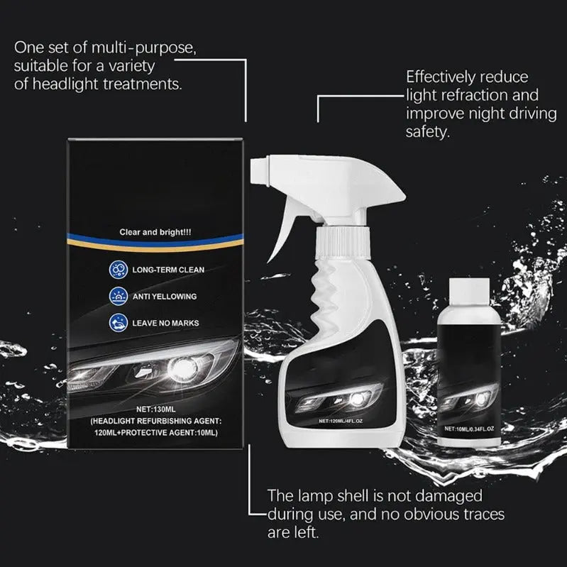 CarClean™ – Élimine le jaunissement et assure une vision claire [50 % de réduction]