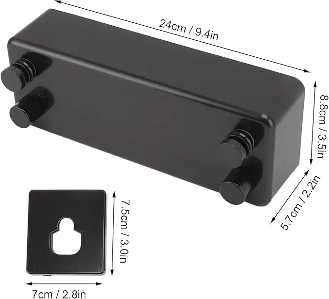 Étendoir à linge rétractable pour balcon et salle de bain – gain de place optimal