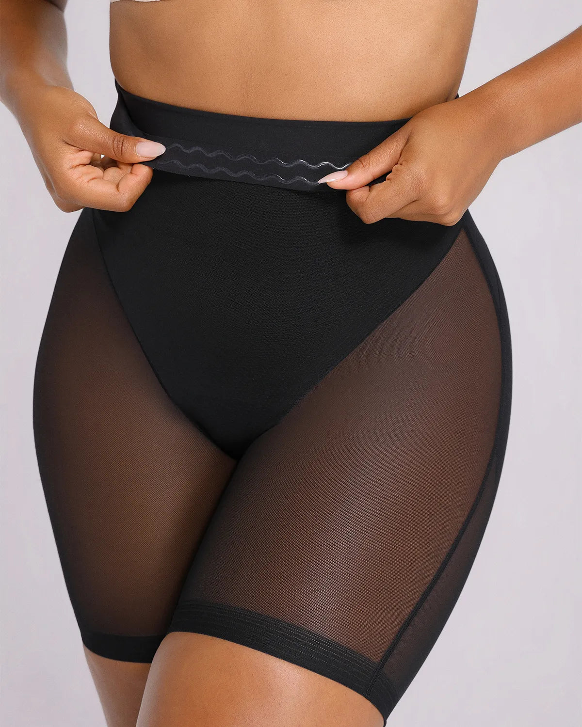 Short gainant taille haute en mesh respirant – Invisible sous les vêtements