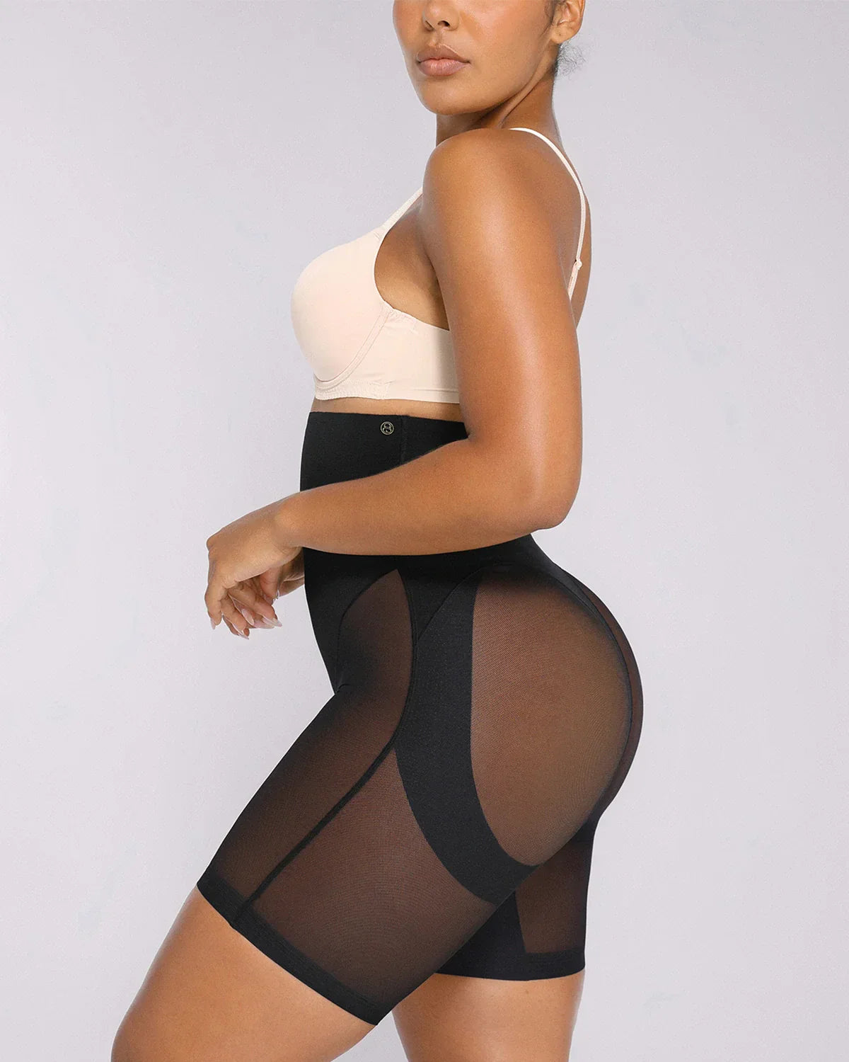 Short gainant taille haute en mesh respirant – Invisible sous les vêtements