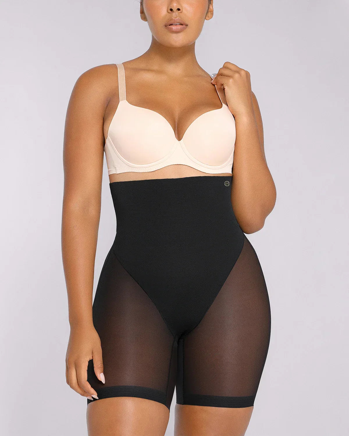 Short gainant taille haute en mesh respirant – Invisible sous les vêtements