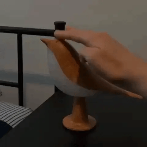 Lampe de table avec diffuseur d'arômes et lumière dimmable en forme d'oiseau