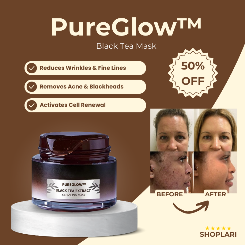 Masque Visage au Thé Noir – Nettoyage des Pores et Soin Antioxydant