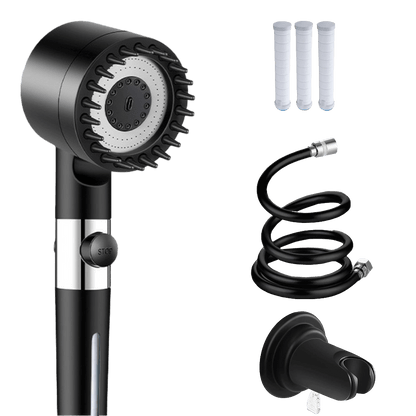 Pommeau de douche massant avec plusieurs modes de jet pour une douche relaxante