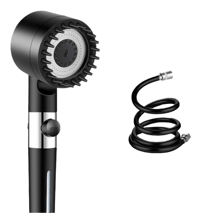 Pommeau de douche massant avec plusieurs modes de jet pour une douche relaxante