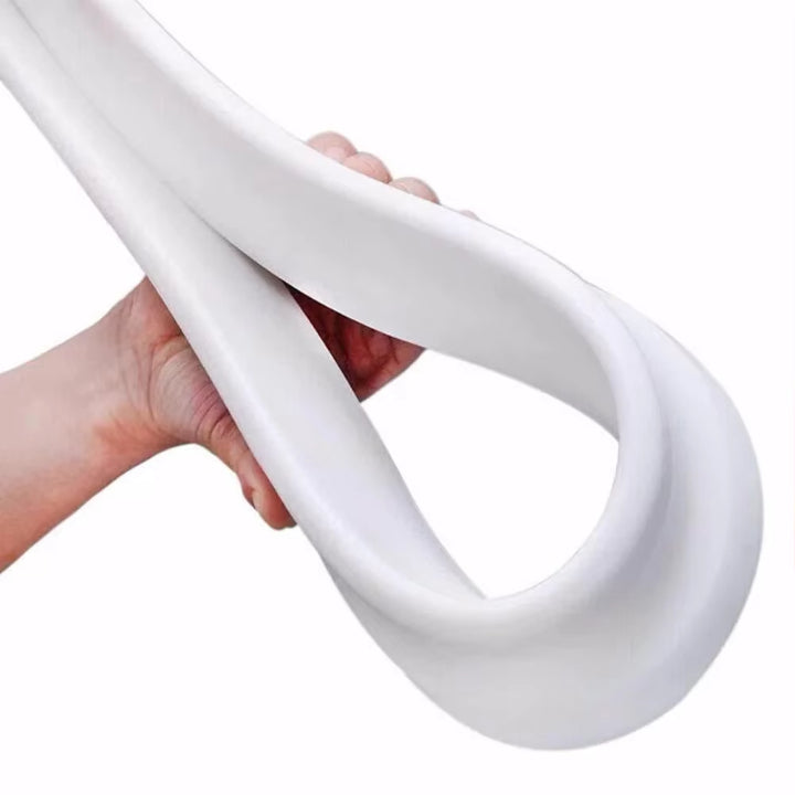 Barrière d'eau de douche flexible auto-adhésive pour sols secs