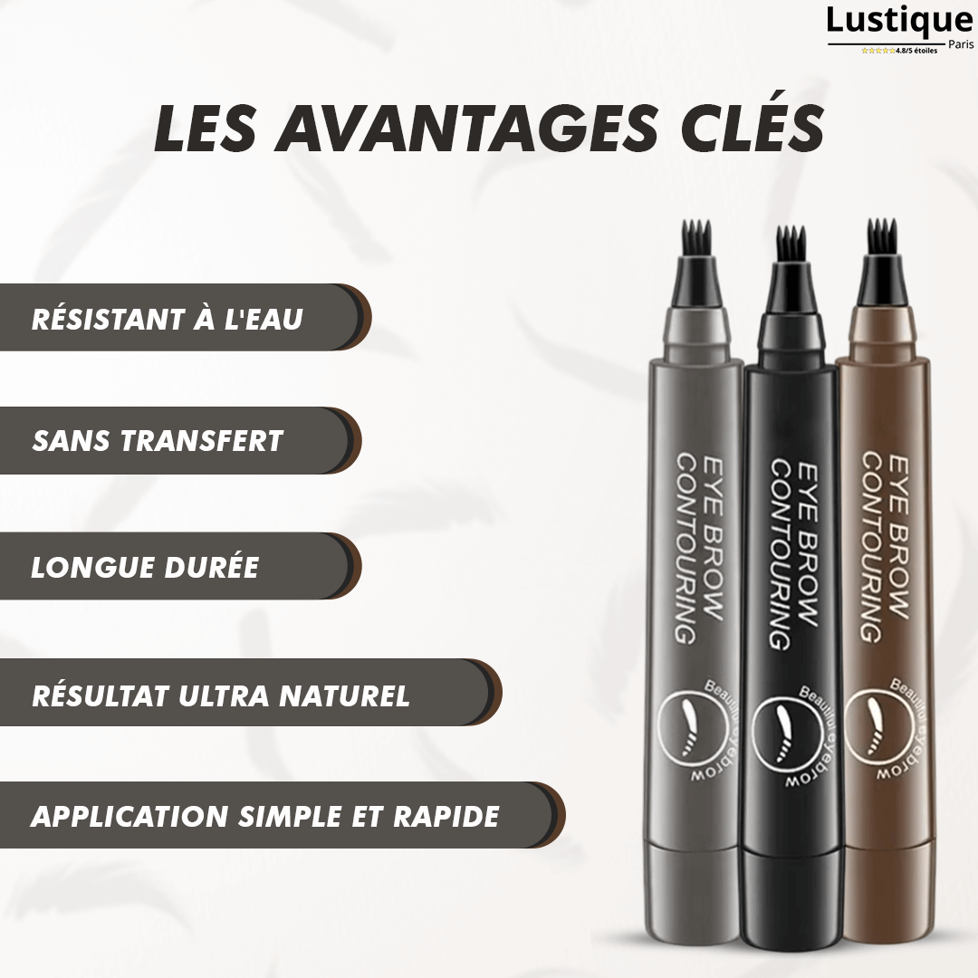 Crayon à Sourcils Waterproof – Traits Naturels Longue Durée 24h