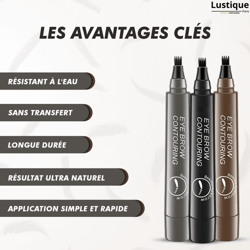 Crayon à Sourcils Waterproof – Traits Naturels Longue Durée 24h